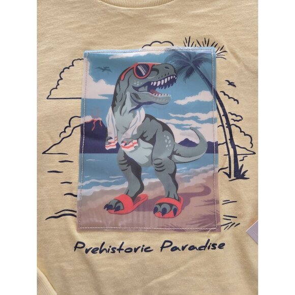 NWT Bundle of 4 Boys Long Sleeve Graphic Tees – Size 8 – Dinosaur Print - Resale - Picture 3 of 3